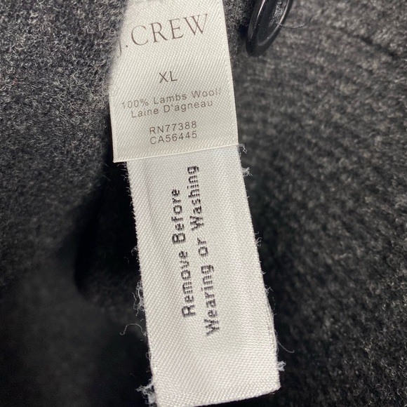 J. Crew Gray Lambs Wool Sweater - Picture 6 of 6